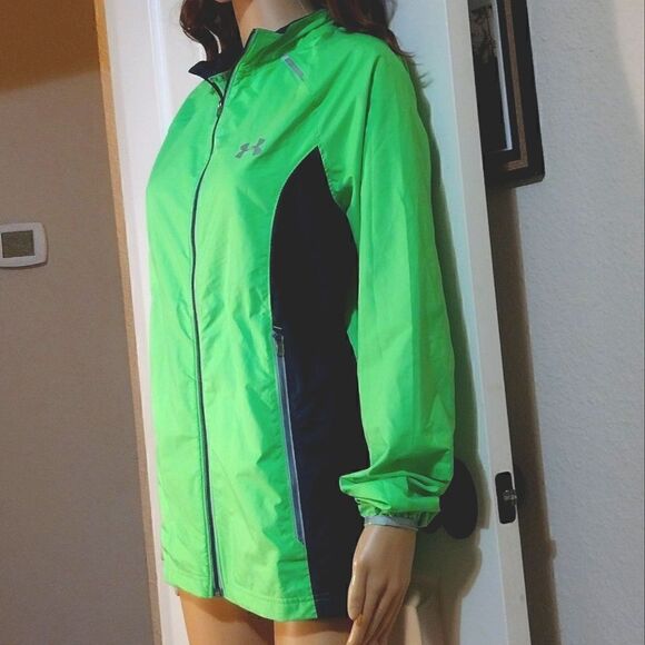 Under Armour Women's Size Small Lime Green Allseason Gear Jacket Dri fit - Picture 2 of 13